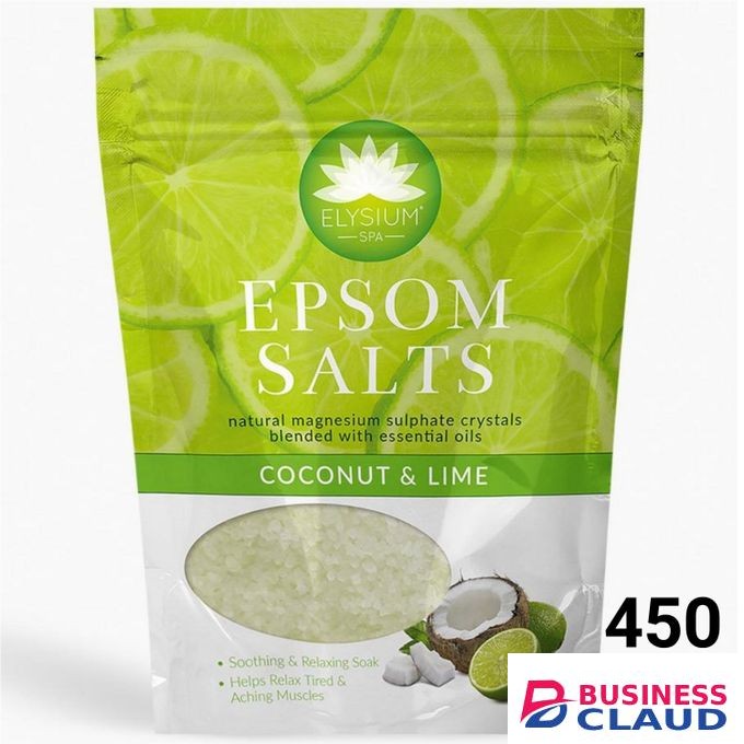 Elysium Spa COCONUT & LIME Blended ĒPSOM SALTS. 450g