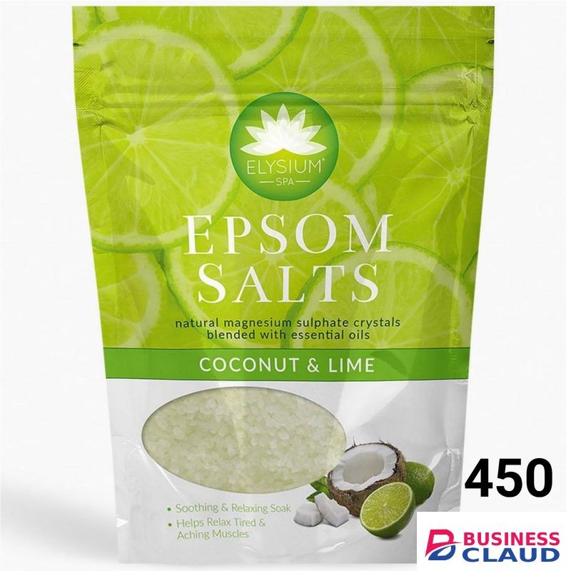 Elysium Spa COCONUT & LIME Blended ĒPSOM SALTS. 450g