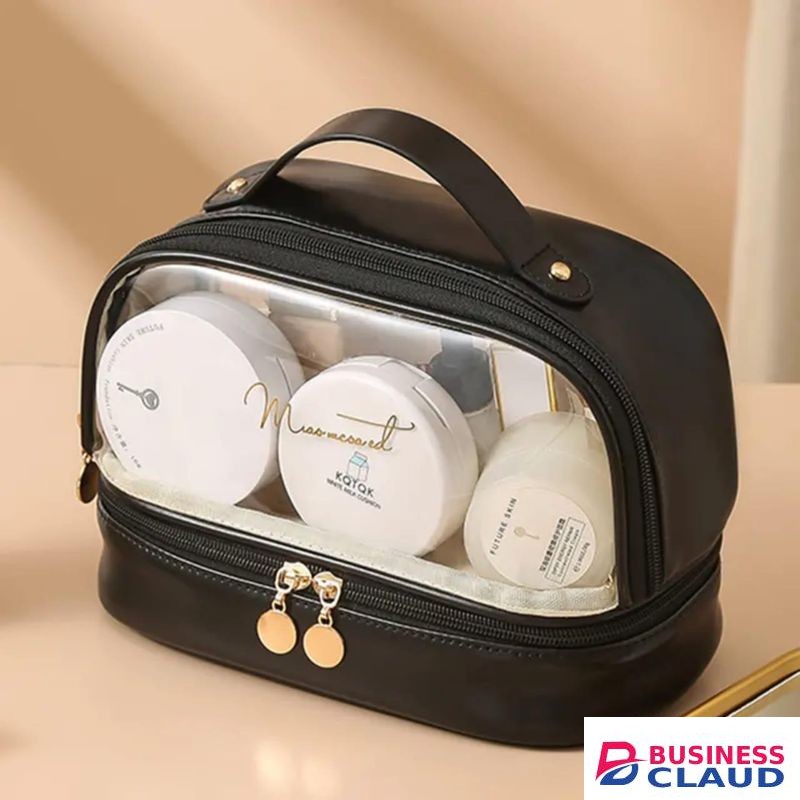 Double Layer Cosmetic Toiletry Travel Bag.