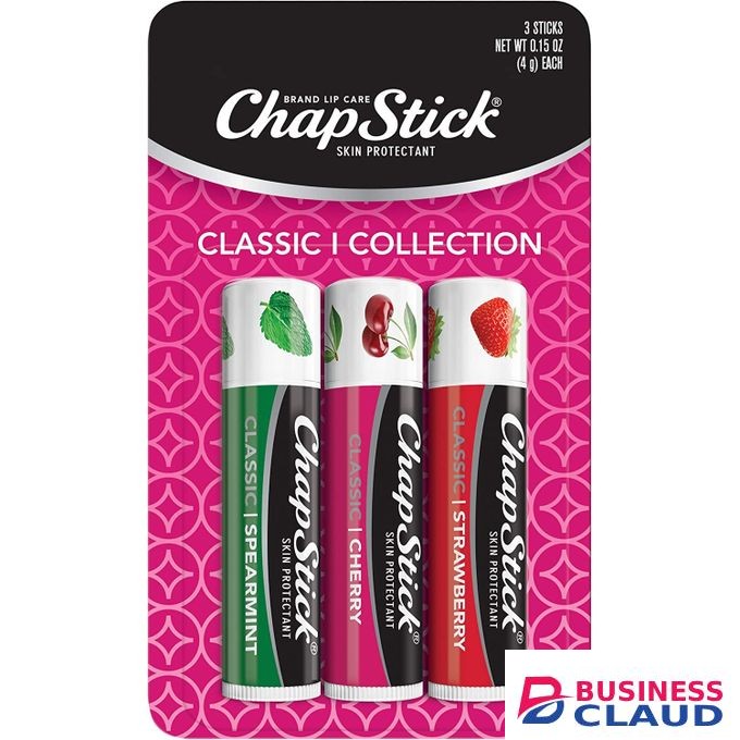Chapstick Classic Lip Balm Spearmint, Cherry And Strawberry