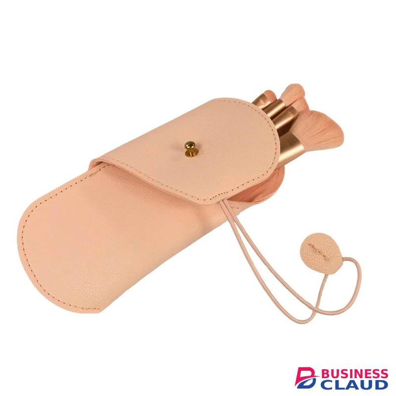 Miniso Skin-Friendly Portable Makeup Brushes Set (4 pcs & Storage Case)