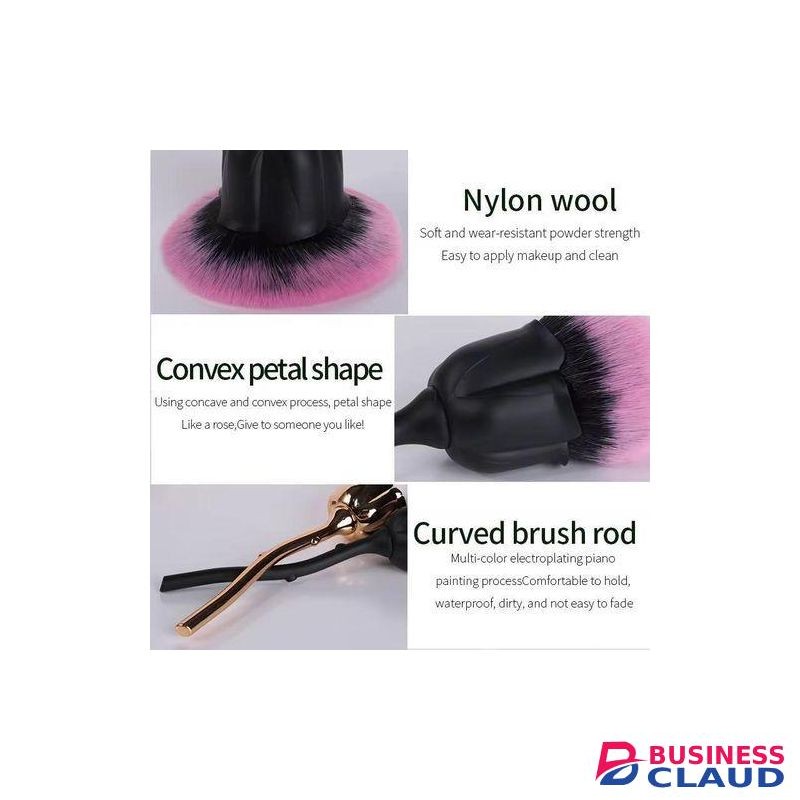 Nail It All ROSE NAIL DUST BRUSH SOFT LOOSE POWDER MAKEUP BRUSH