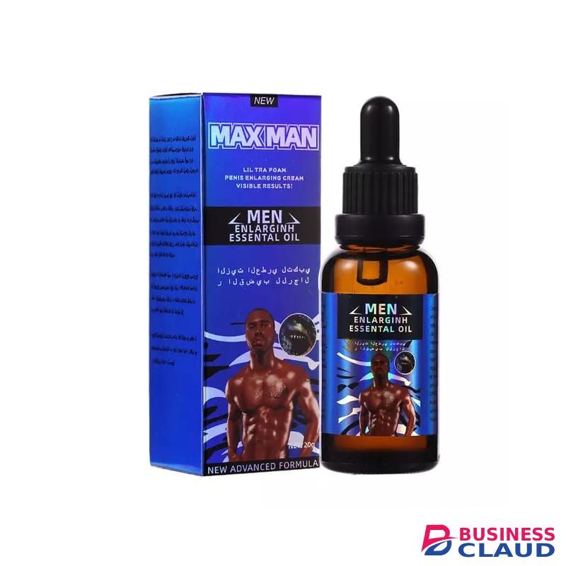 MAX MEN Pure Maxman Essential Oil Libido Boost Men's Penis Enlarge Blue