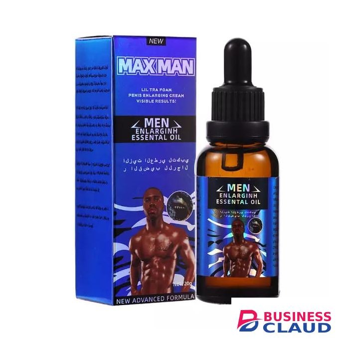 MAX MEN Pure Maxman Essential Oil Libido Boost Men's Penis Enlarge Blue