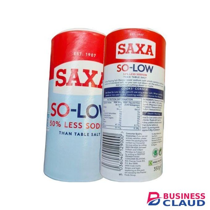 Saxa So-Low 50% Less Sodium Than Table Salt 350g