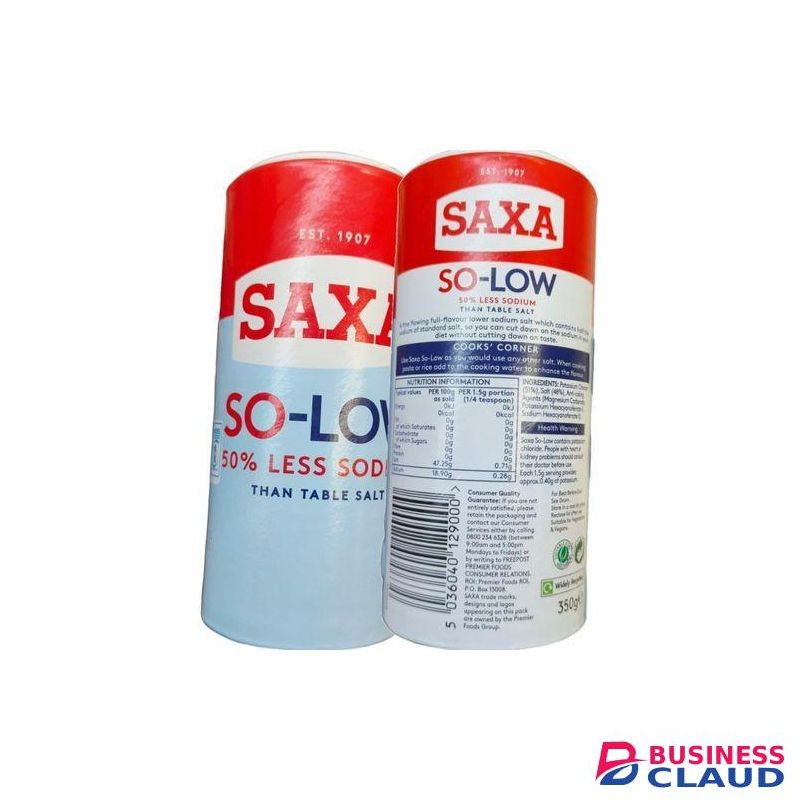 Saxa So-Low 50% Less Sodium Than Table Salt 350g