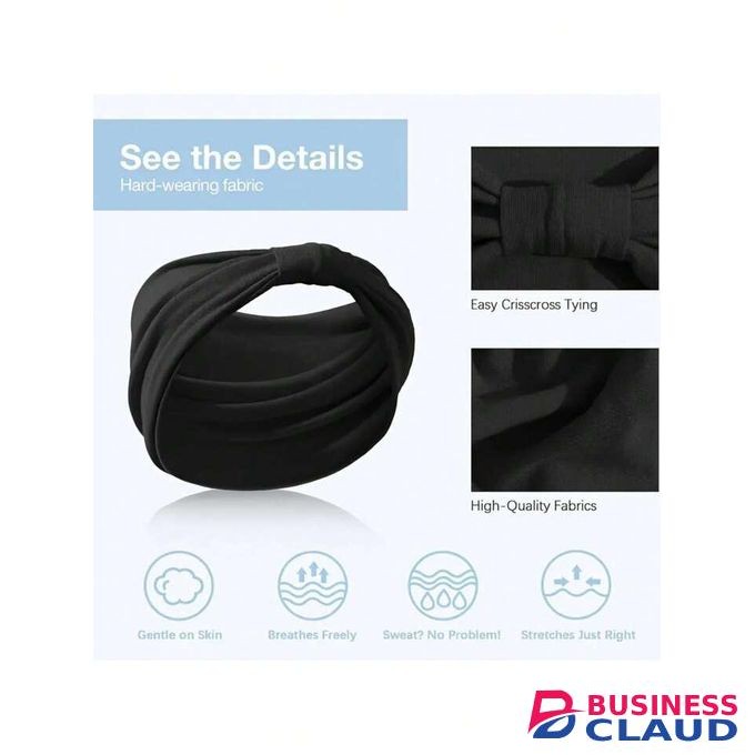 3 pcs Versatile Pilates Elastic Hair Bands with a knot Yoga Headband Running Cycling Sweatband Turban Makeup Hair Hoop Makeup Headwrap Women