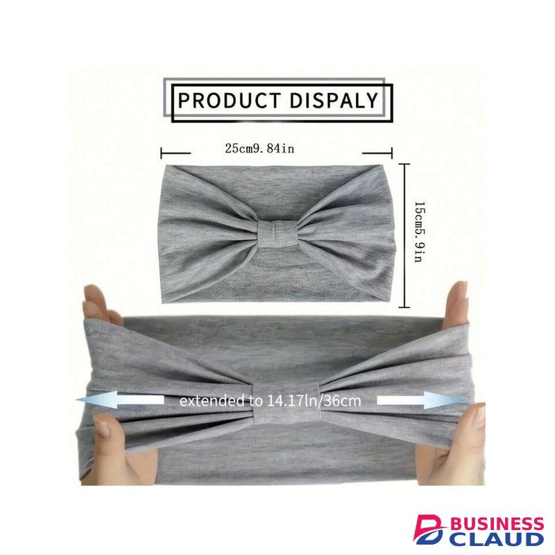 3 pcs Versatile Pilates Elastic Hair Bands with a knot Yoga Headband Running Cycling Sweatband Turban Makeup Hair Hoop Makeup Headwrap Women