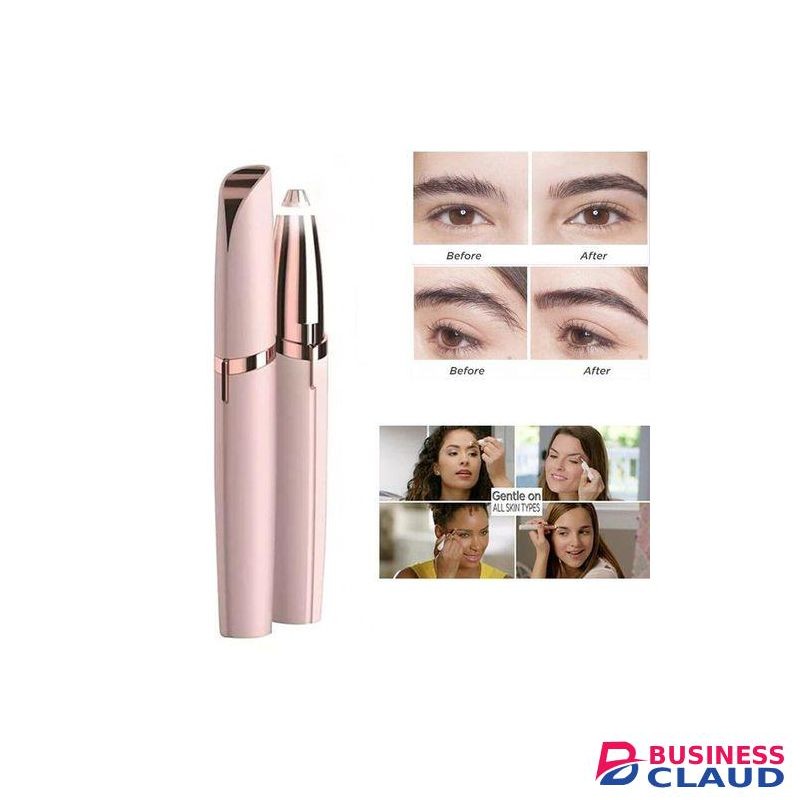 Electric Painless Eyebrow Trimmer Scissors Hair Remover