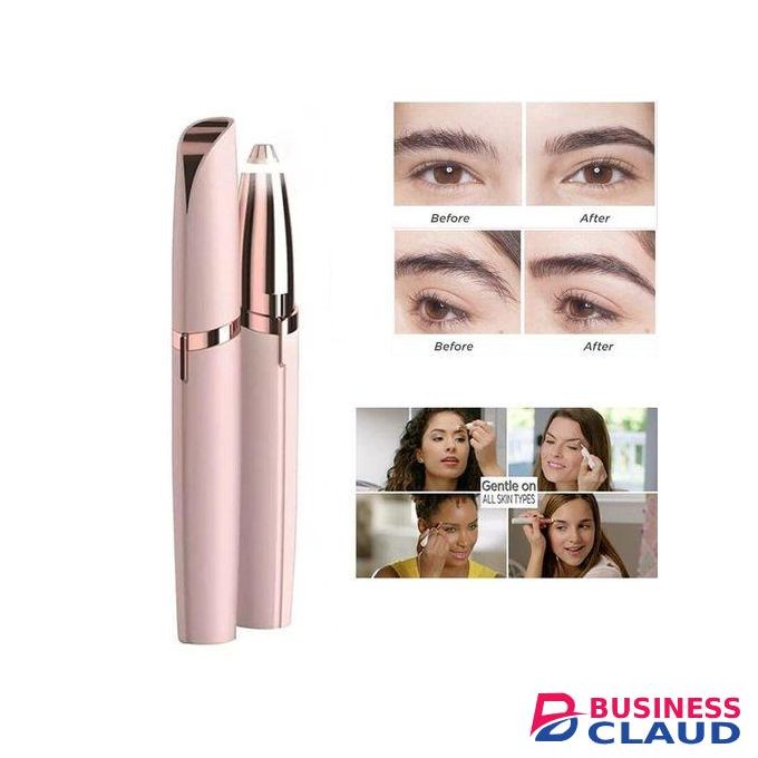 Electric Painless Eyebrow Trimmer Scissors Hair Remover