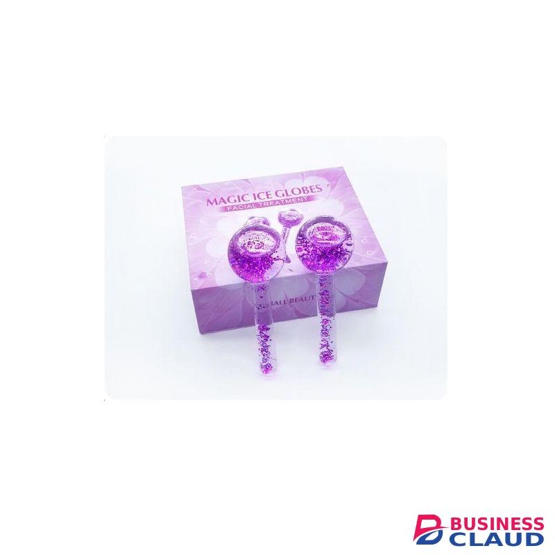 2Pc Set Crystal Cooling Ice Globe Beauty Ball Ice Hockey for Face & body