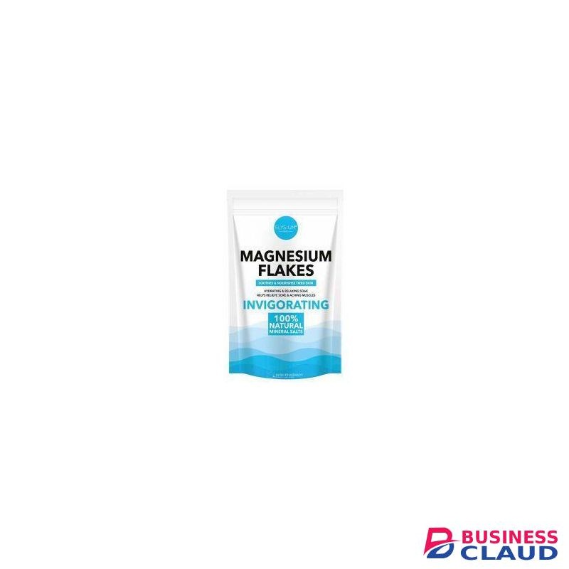 Elysium Spa Spa Magnesium Flakes INVIGORATING 100% Natural Mineral Salt-1Kg