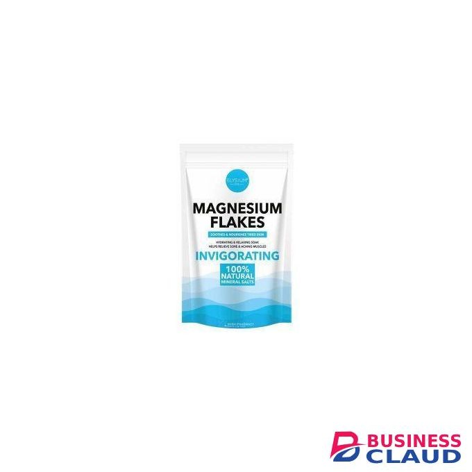Elysium Spa Spa Magnesium Flakes INVIGORATING 100% Natural Mineral Salt-1Kg