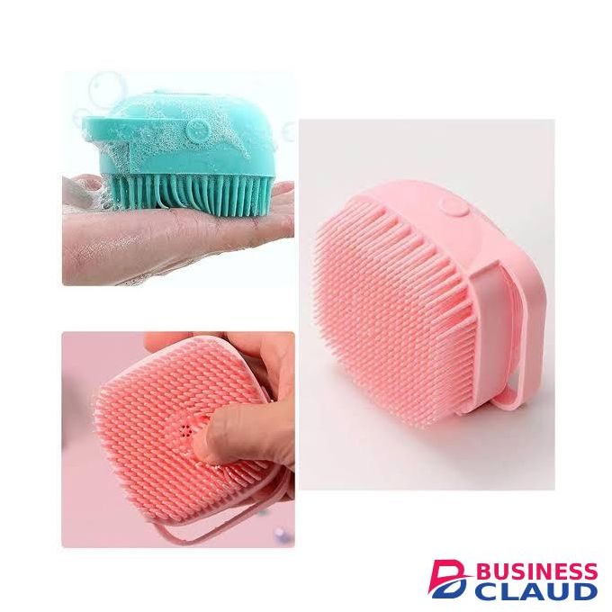 Silicon Bath /Body Scrubber/ Massage /Exfoliator Brush with shower gel
