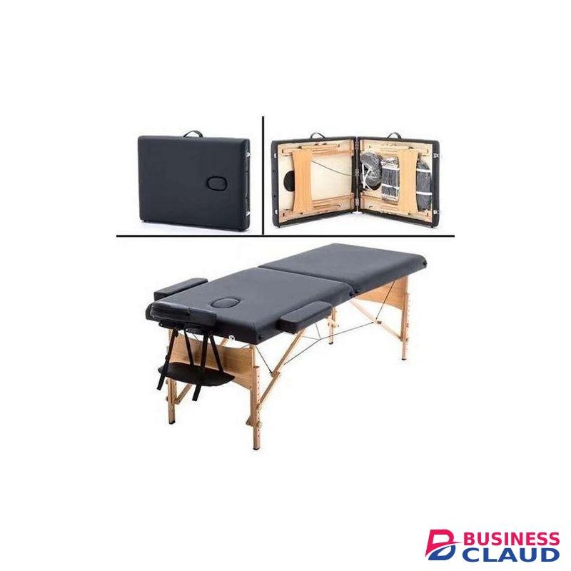 Portable Massage Bed Wooden Beauty Bed Spa Bed Home Massage/Patient Bed Foldable Table