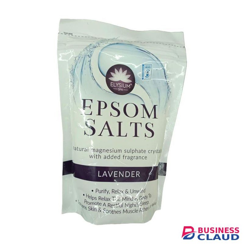 Elysium Spa Spa Salt enriched with LAVENDER fragrance