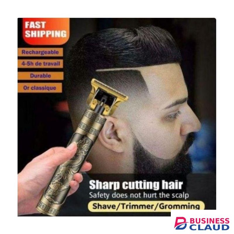 Vintage BEST T9 Dragon ELECTRIC RECHARGEABLE Metal Hair Clipper – GOLD FOR MEN AND WOMEN HAIR SHAVING MACHINE