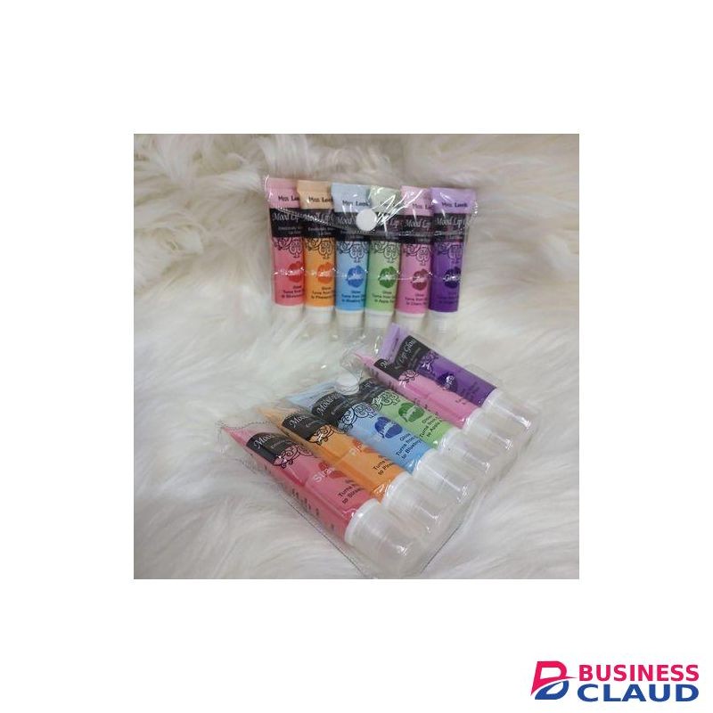6PCS Lip Gloss Color Changing Magic Lip Gloss / Strawberry Pineapple Blueberry Apple Cherry Grape Flavors
