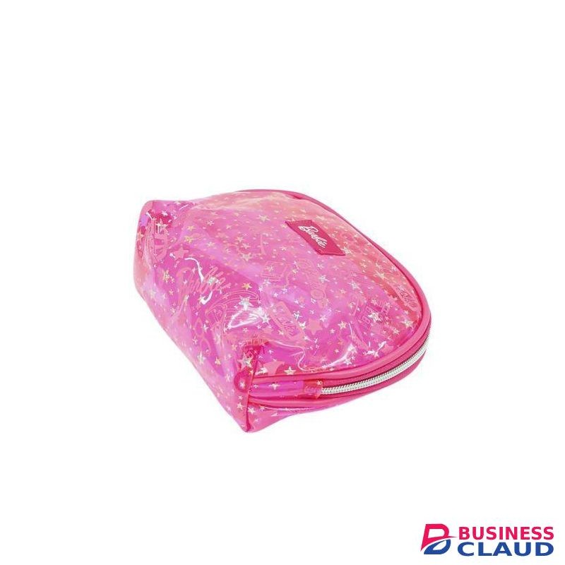 Miniso Barbie Collection Translucent Cosmetic Bag (Rose Red)