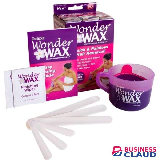 Microwaveable Hard Wax Hair Removal Kit for Women & Men – Painless Body, Face & Bikini Wax