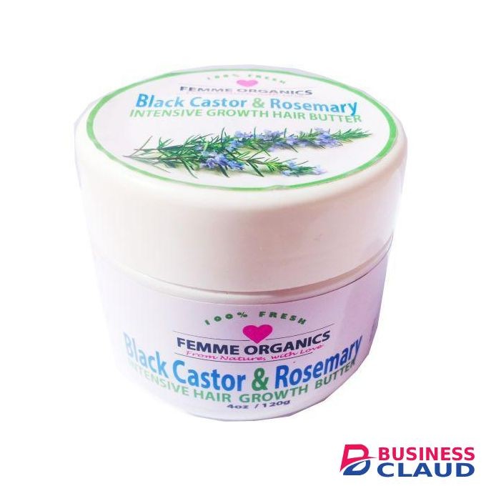Femme Organics Black Castor & Rosemary Hair Growth Butter 120g
