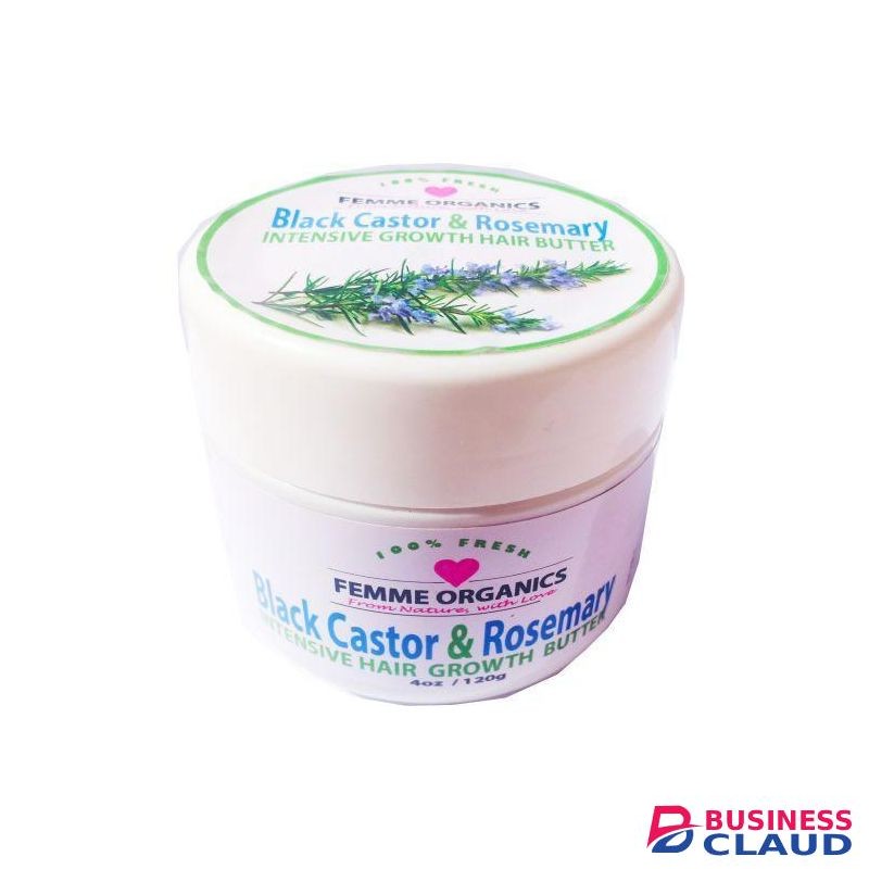 Femme Organics Black Castor & Rosemary Hair Growth Butter 120g