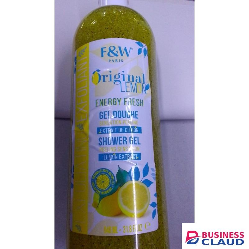 F&W lemon shower gel, exfoliating body wash
