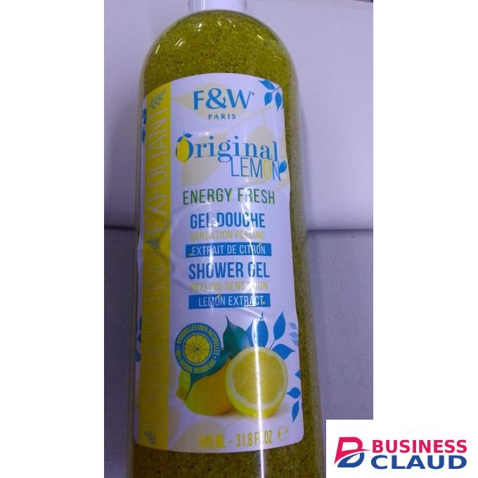 F&W lemon shower gel, exfoliating body wash