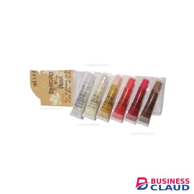Miss Look Miss Look'6Pcs Squeezing N Shine Lip Gloss Fruit Lip Balm