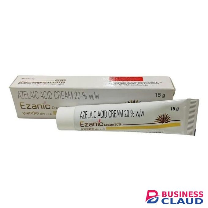Ezanic Azelaic acid Cream 20% w/w/ Acne & Rosacea Treatment & Skin Glow