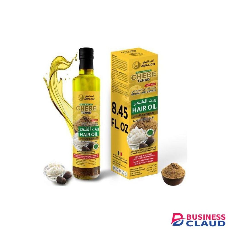 AMALICO Chebe Oil for Hair Growth with Shea Butter 250ml