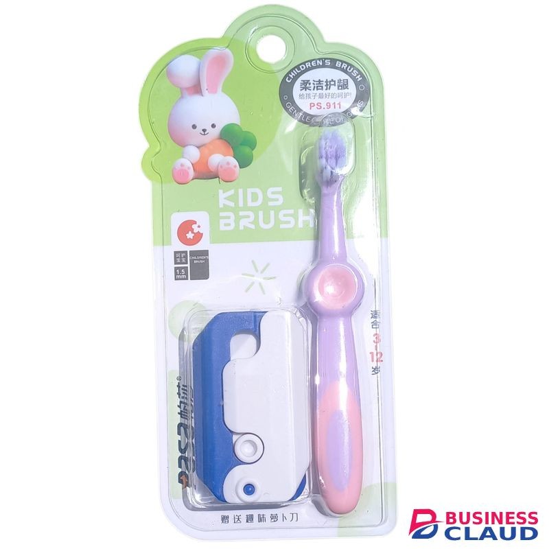 Pasa KIDS TOOTHBRUSH 3-12 Years With 3D Printed Gravity Knife Fidget Toy Gift