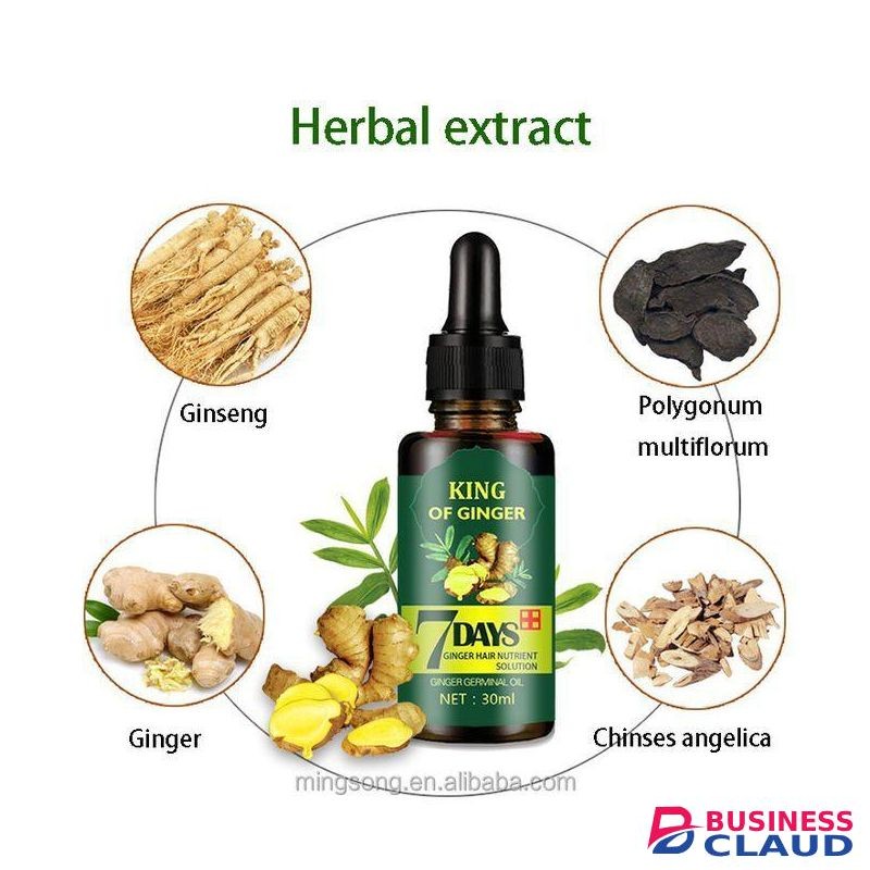 7 Day Hair Growth Tonic Ginger Germinal Oil Hair Loss Treatment