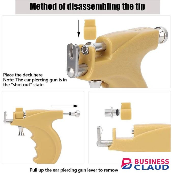 Ear Piercing Gun Sturdy Stable Stainless Painless Steel Ear Piercing Tool Safe Eco Friendly Compact Portable for Cosmetics Store for Beauty Salon for Home 50% off