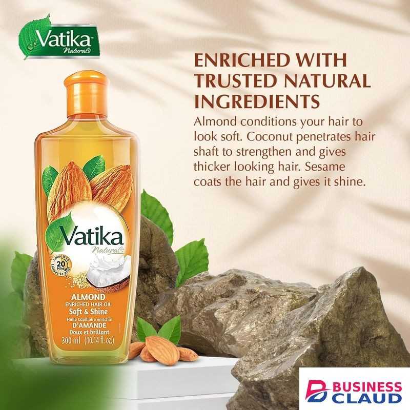 Vatika Naturals Almond Enriched Hair Oil Soft and Shine