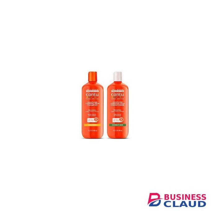 Cantu Shea Butter Sulphate Free Cleansing Cream Shampoo + Conditioner