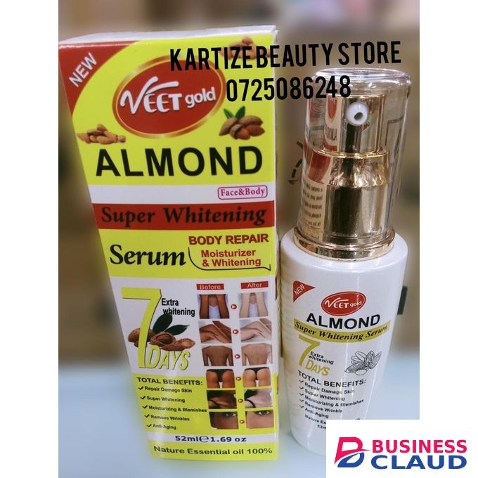 Veetgold Almond Face And Body Super Whitening Body Repair Moisturizer And Whitening Serum