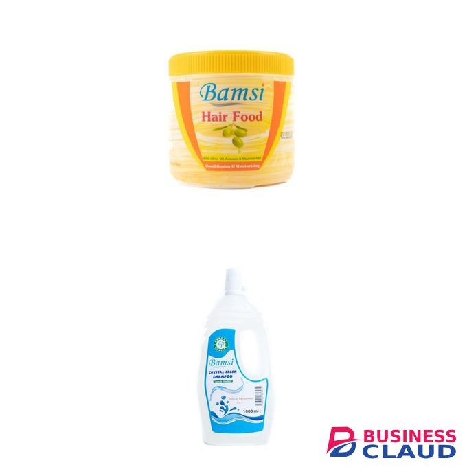 Bamsi Hair food 500g + free Cystal Fresh Shampoo 1litre