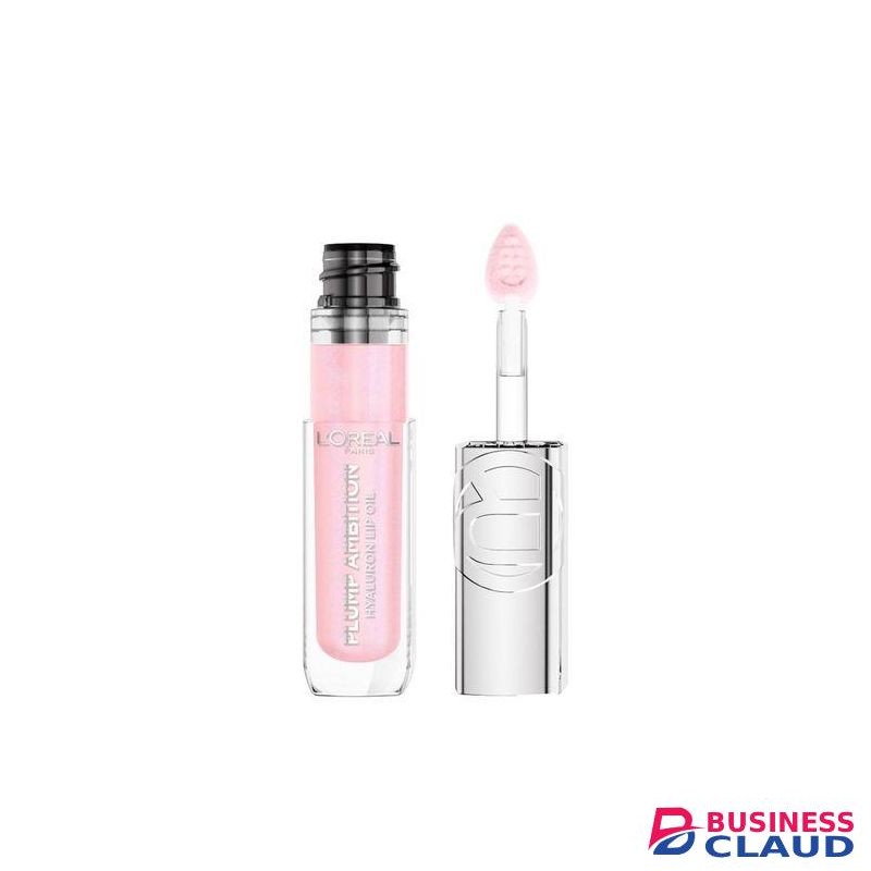 L'OrÃ©al Paris Plump Ambition Hyaluron Lip Oil, Shade: 101 Cristal Clear, 24 HR Lip Gloss with Hyaluronic Acid, Volumizing Formula with Glass-Like Shine, 5ml