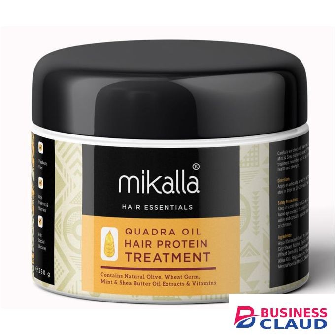 Mikalla Quadra Oil Hair Protein Treatment 250g – Strengthens, Repairs & Nourishes Hair