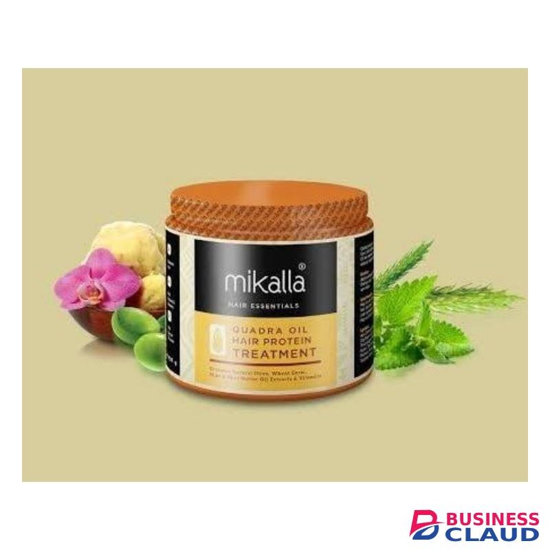 Mikalla Quadra Oil Hair Protein Treatment 250g – Strengthens, Repairs & Nourishes Hair