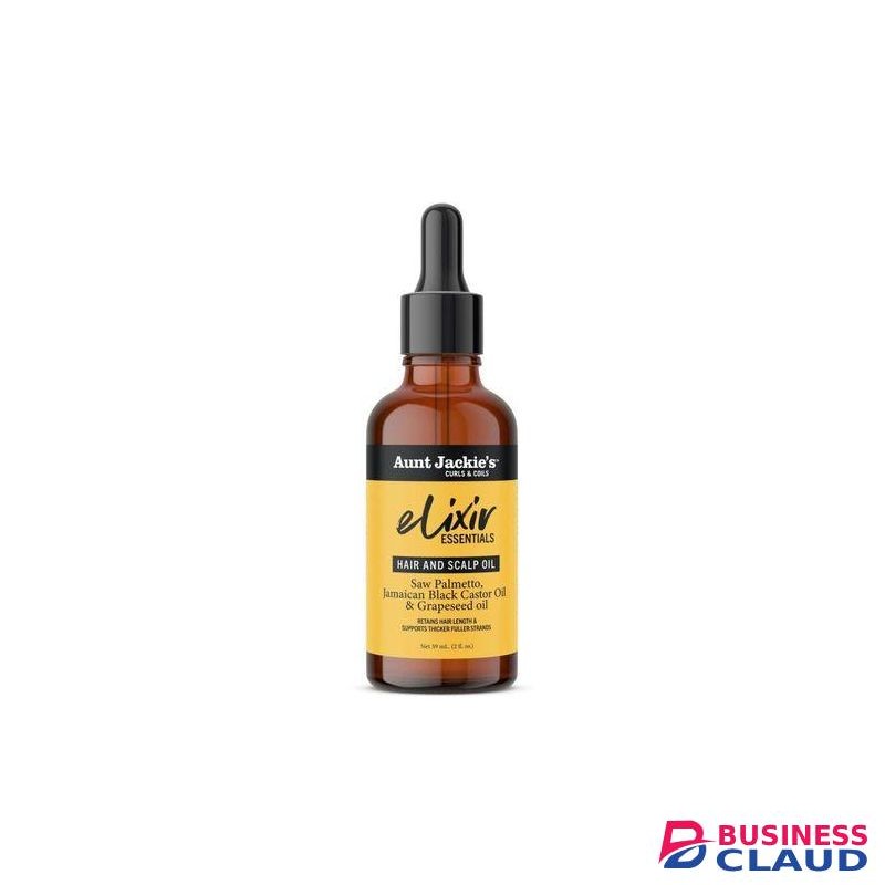Aunt Jackie'S Elixir Essentials Hair & Scalp Oil, Saw Palmetto, Jamaican Black Castor Oil & Grapeseed Oil
