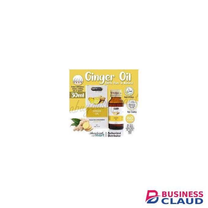 Hemani Ginger Oil-100% Pure & Natural For Aromatherapy, Massage & Skincare, Daily Use, Refreshing.
