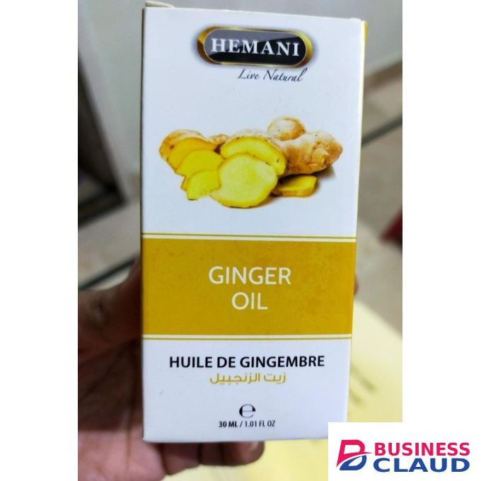 Hemani Ginger Oil-100% Pure & Natural For Aromatherapy, Massage & Skincare, Daily Use, Refreshing.