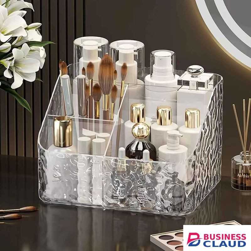 Multi- Purpose Makeup Storage Organizer Skin Care Products Vanity Organizer , Stationary Desk storage