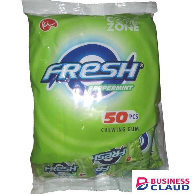 Fresh Peppermint Chewing Gum 50's