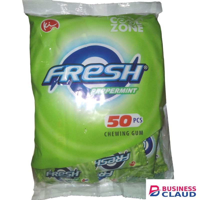Fresh Peppermint Chewing Gum 50's