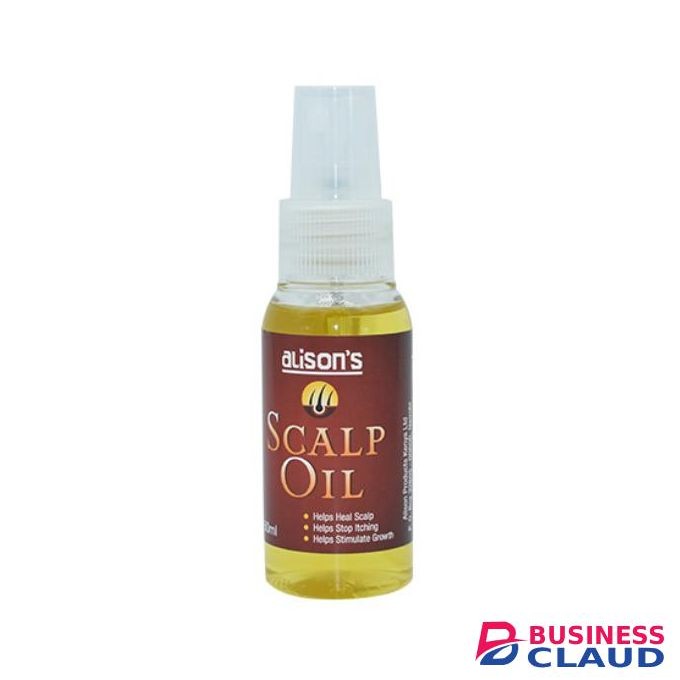 ALISON'S Scalp Oil 60ML – Nourishes Dry Scalp, Reduces Itch & Dandruff, Promotes Healthy Hair Growth
