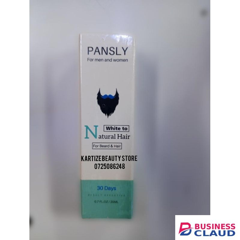 Pansly White To Natural Hair For Beared And Hair