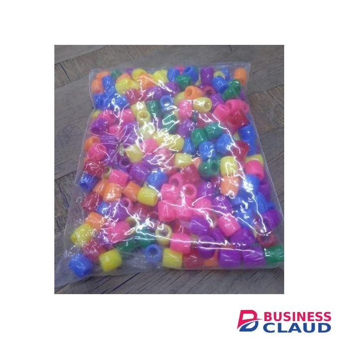 Colorful Plastic Hair Beads